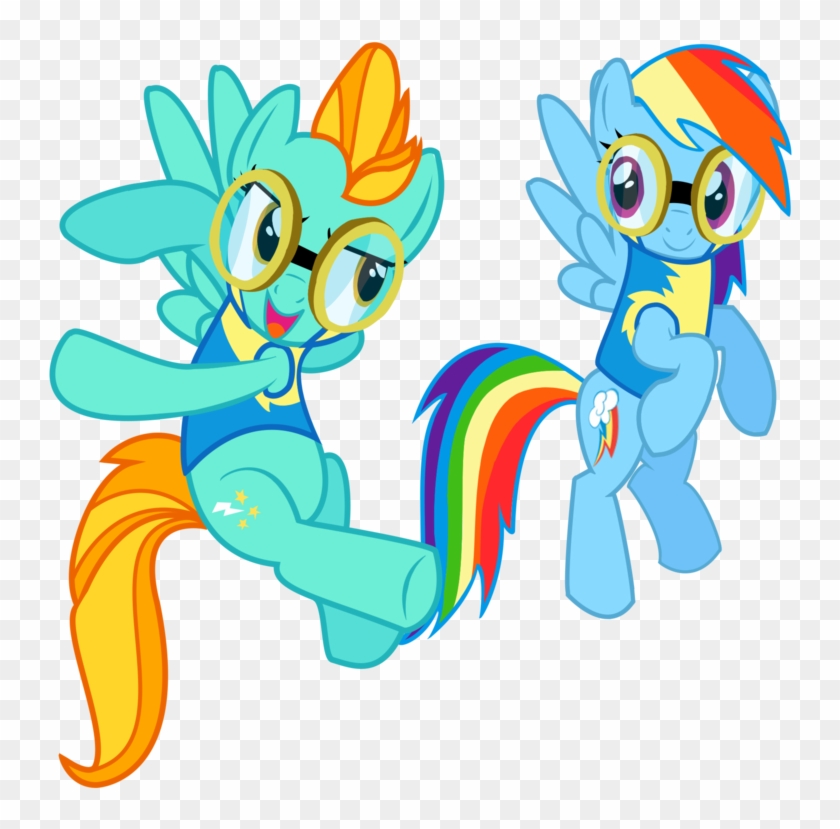 Lightning Dust And Rainbow Dash Vector By Missy12113 - Lightning Dust And Rainbow Dash #970447
