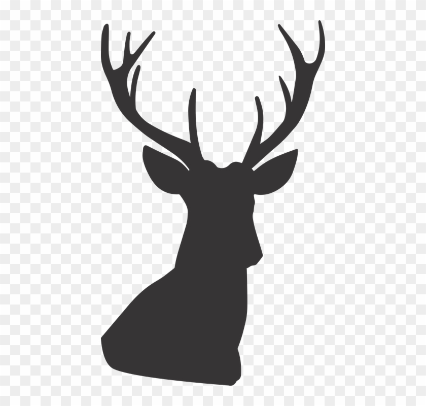 Reindeer Silhouette Cliparts 10, Buy Clip Art - Deer Silhouette #970538