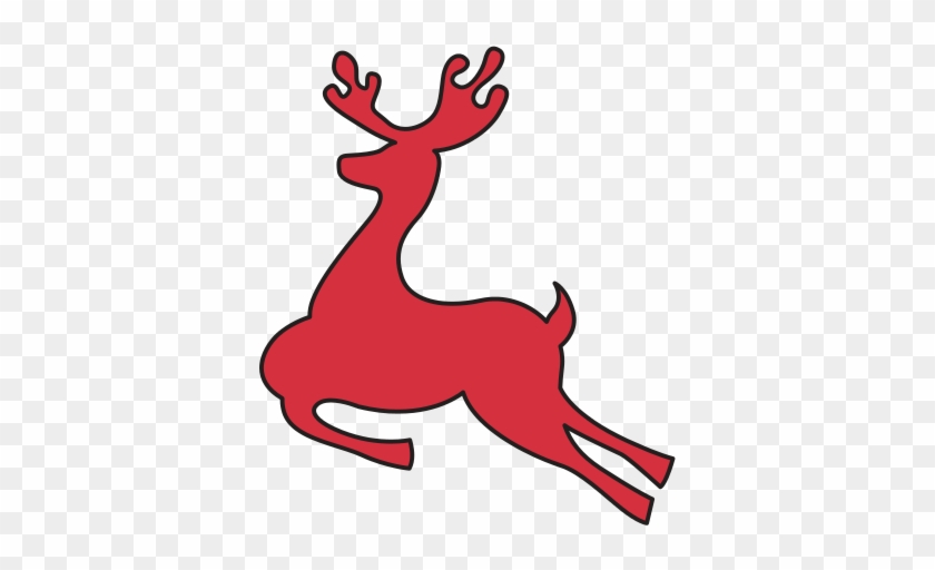 Reindeer Silhouette - Christmas Tree #970555