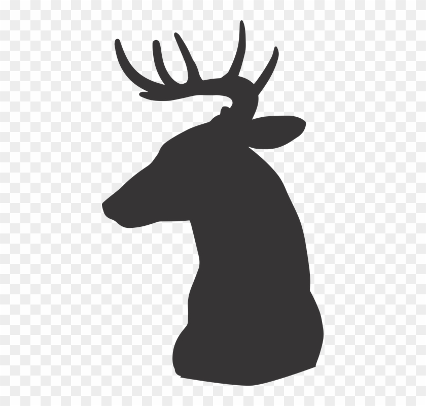 Reindeer Silhouette Cliparts 22, - Rusa Siluet #970558