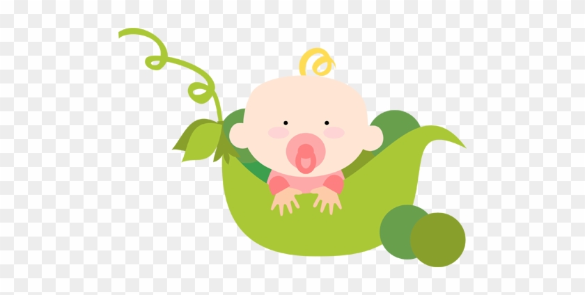 Svg Cutting Files - Baby In Pea Pod Clipart #970567