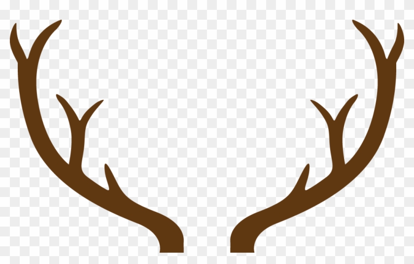 Reindeer Silhouette Template Download Reindeer Silhouette - Deer Antler Png #970596