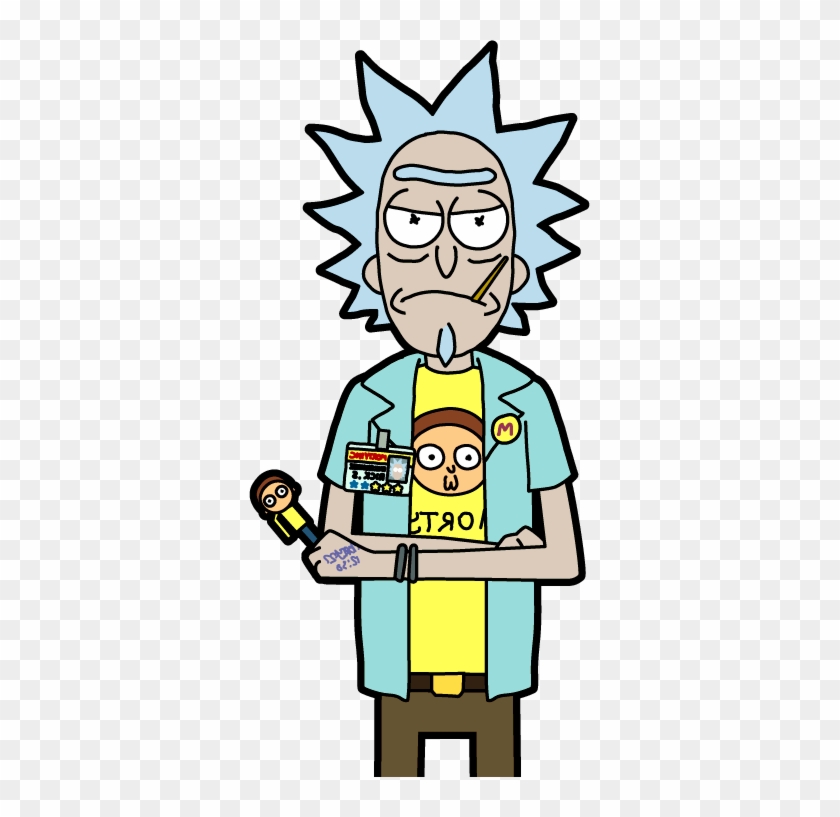 Rick And Morty Clipart Rick Hair - Rick And Morty Storage Rick...