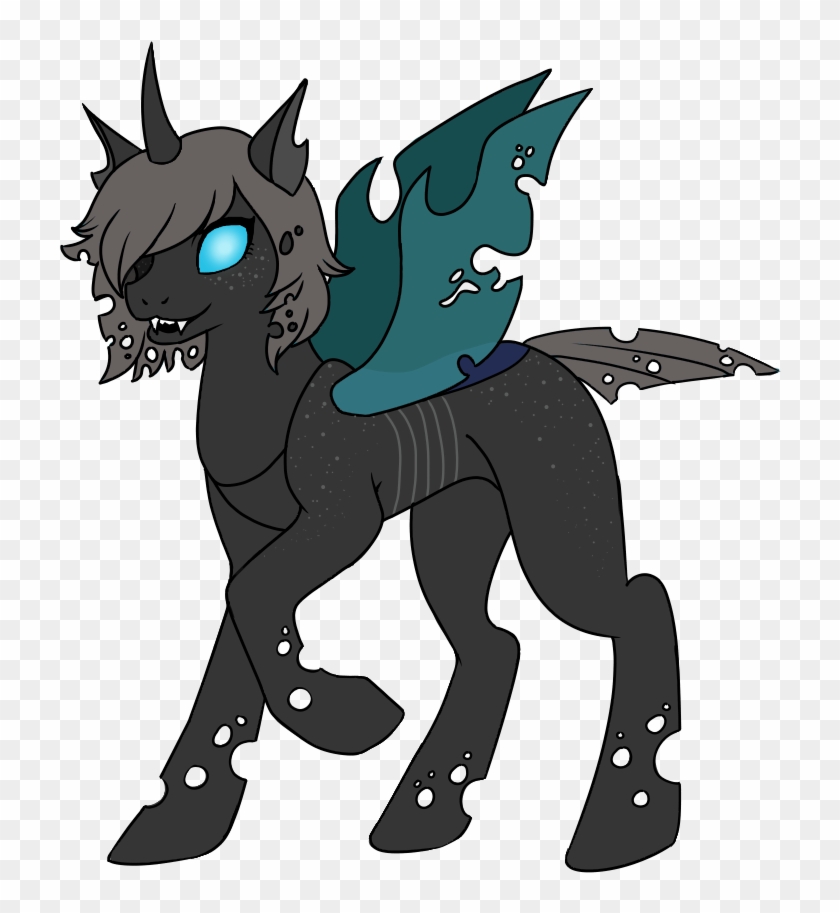 Foxdr0id, Changeling, Changeling Oc, Cute, Female, - My Little Pony Thunderlane #970912