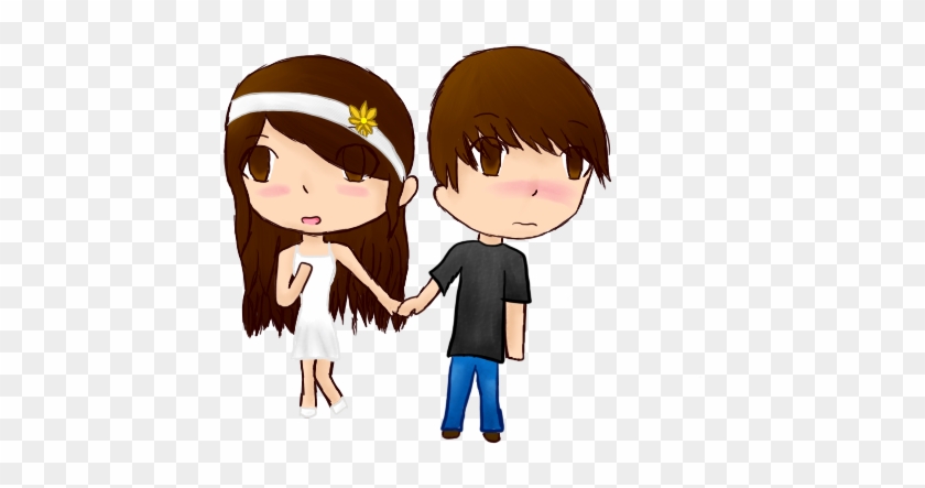 Holding Hands~ By Anime Gamer Girl - Cartoon Boy And Girl Holding Hand #970998