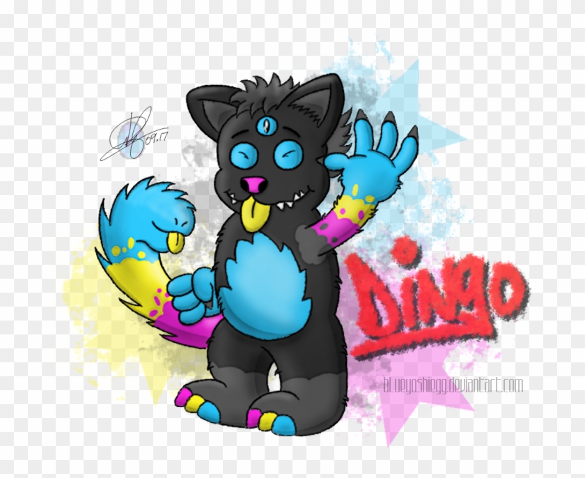 [rq] Dingo The Mouth-tailed Dog By Blueyoshiegg - Cartoon #971010
