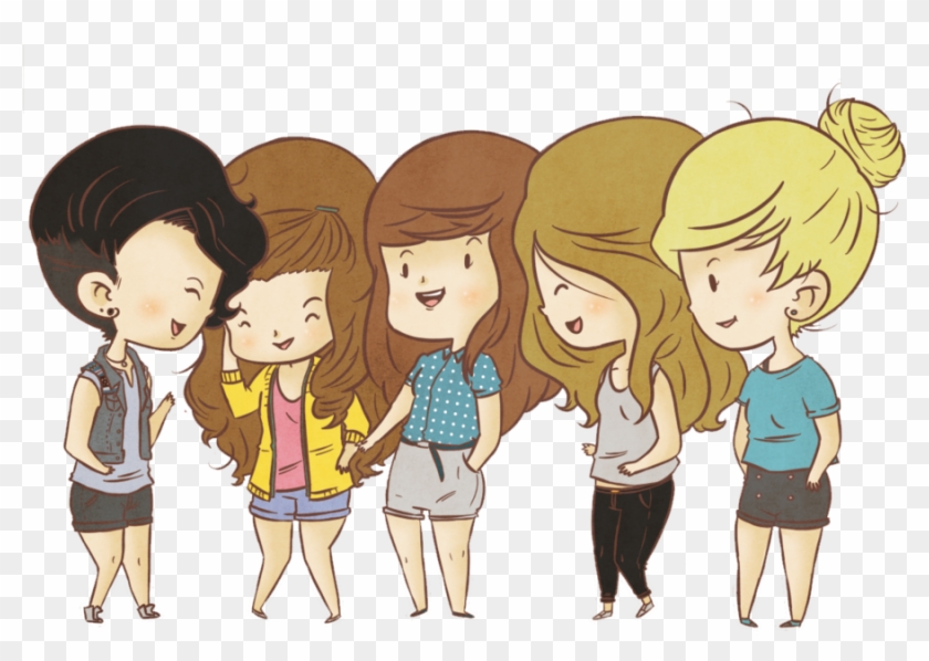 Girls As Cartoons - One Direction Cartoon Girls #971038