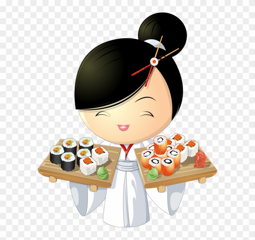 Clip Art - Sushi Cartoon Vector #971040