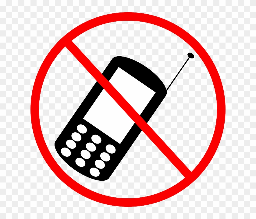 Banned, Cell Phone, Cellphone, Mobile Phone, Prohibited - Cell Phone Clip Art #971068