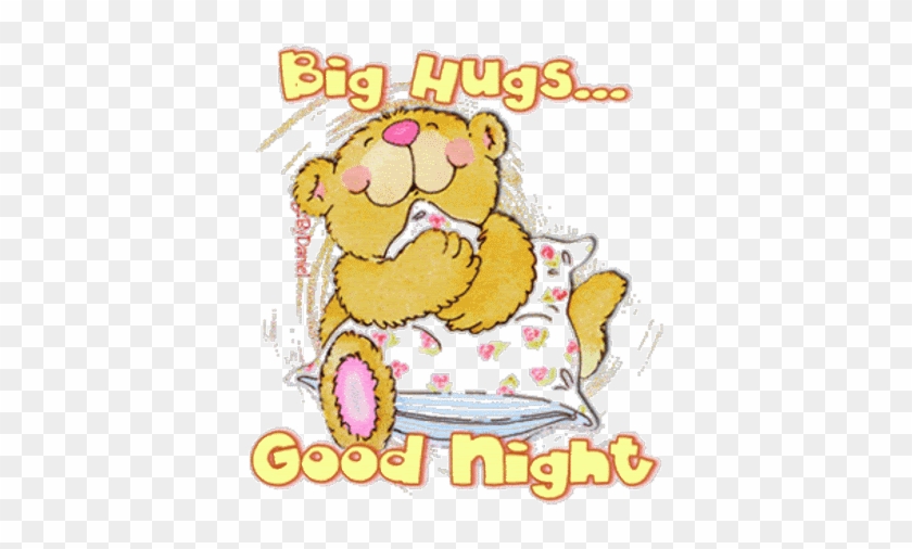 Big Hugs Good Night Wishes Teddy Bear Graphic - Good Night Hugs #971080