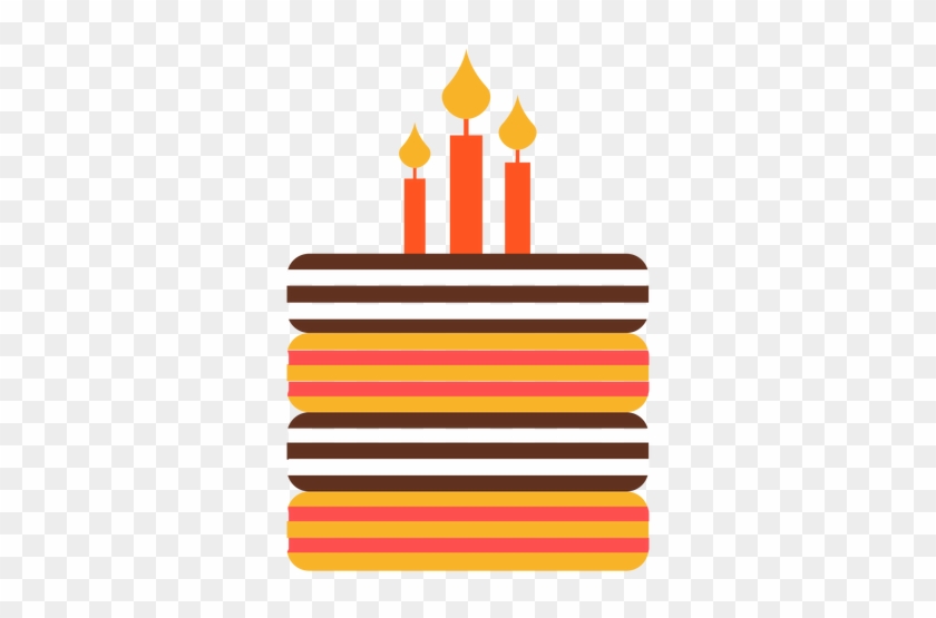Flat Birthday Cake Illustration - Clipart Vector Png Birthday List #971083