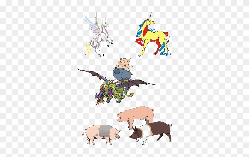 Pigs, Wild Boar, Hogs, Unicorn Or Mythical Animals - Living On Love: The Shameful Secret (the Rest Of The #971155