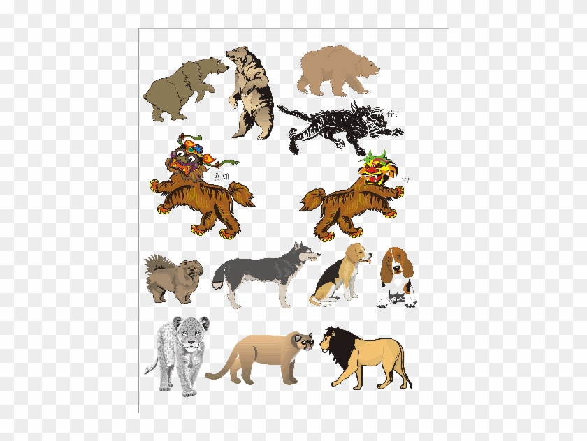 Bears, Pi Xiu, Qi Lin, Tu Jue Shou, Dogs, Dingo, Lions - Silver Lion Cub Ornament (oval) #971157