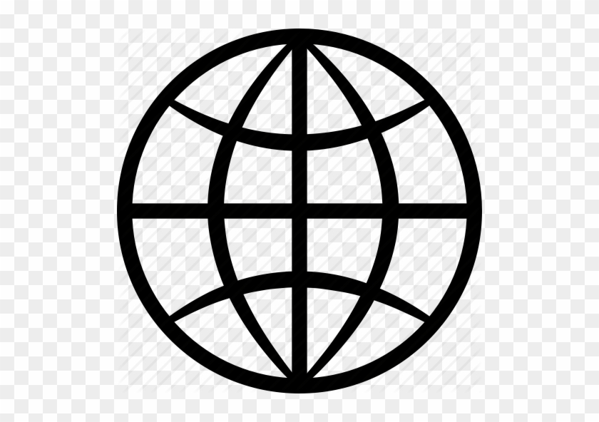 Europe, Africa, And Middle East Globe Icons Png - Internet Clipart Black And White Png #971317