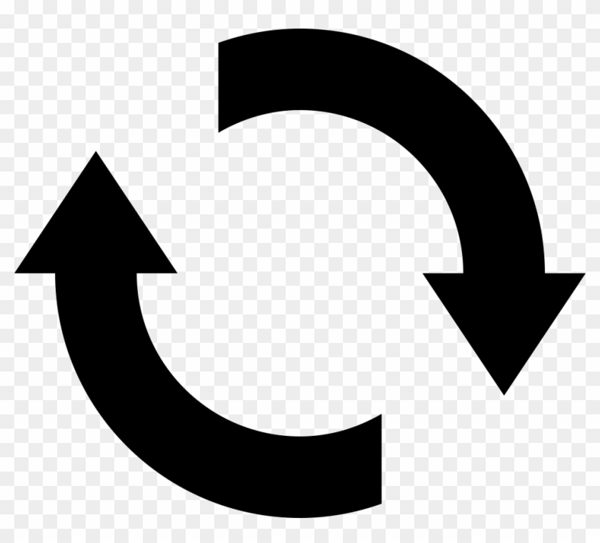 Recycle Cycle Png - Two Arrows In A Circle #971377