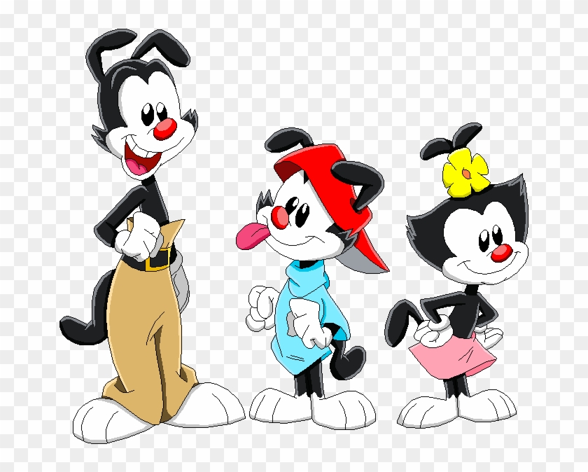 The Warner Siblings By Mollyketty Deviantart Com On - Cartoon Cat With Red Nose #971379