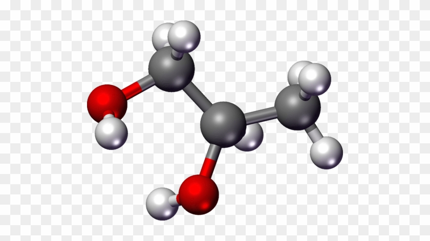Chemistry Clipart - Molecular Structure Of Propylene Glycol #971414