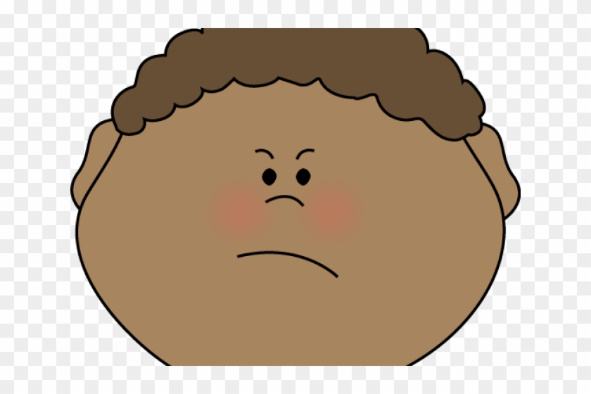 Feeling Clipart Mad - Boy Sad Face Cartoon #971444