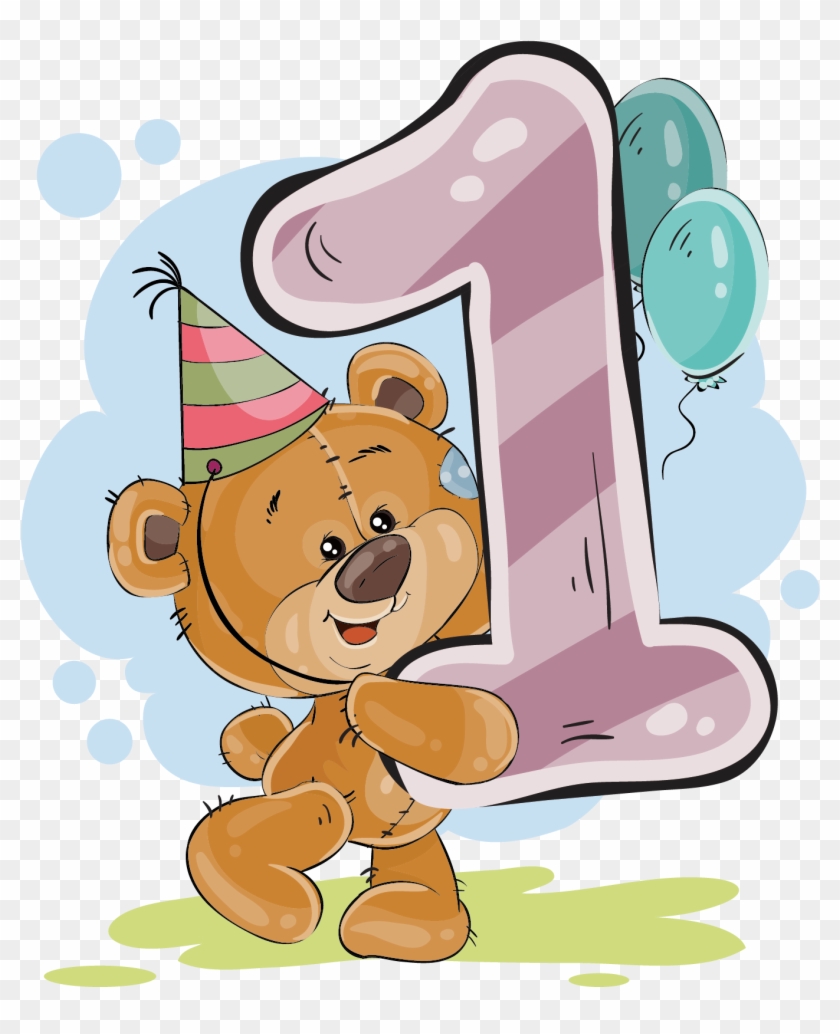 Teddy Bear Wedding Invitation Greeting Card - Vector Graphics #971499