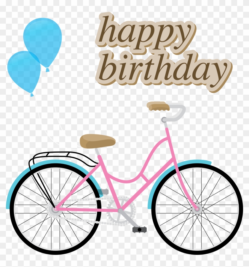 Birthday Euclidean Vector Bicycle - Vector Graphics #971524