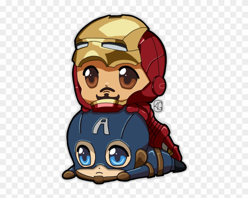 Iron Man Chibi - Kawaii Dibujos De Marvel #971565