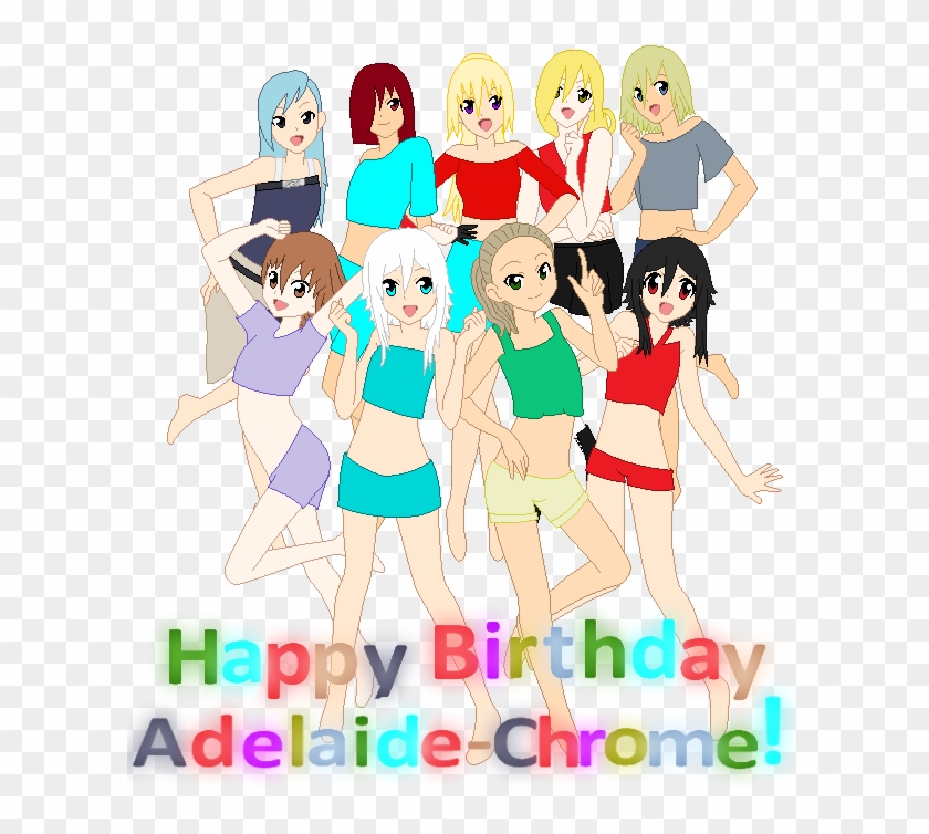Happy Early Birthday Adelaide-chrome By Ariademon - Cartoon #971583