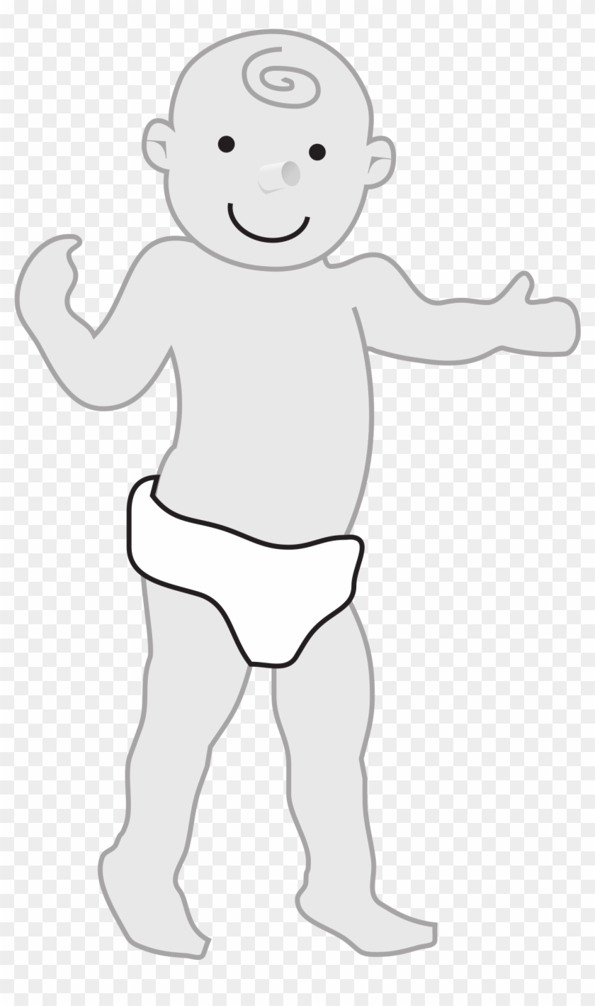 Baby Standing - Baby Walking Clipart Black And White - Free Transparent PNG  Clipart Images Download