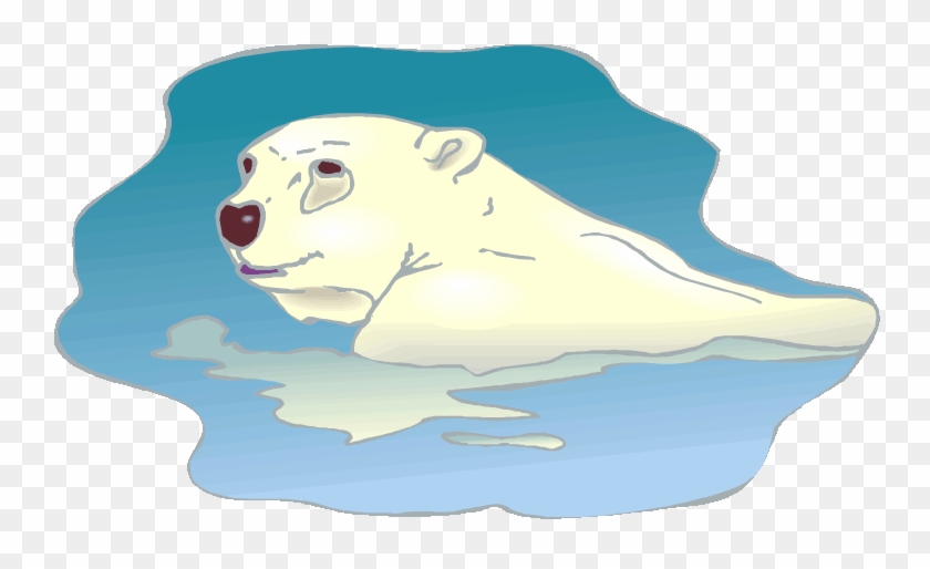 Free Boy Baby Shower Clip Art Download - Polar Bear Swimming Clipart #971642