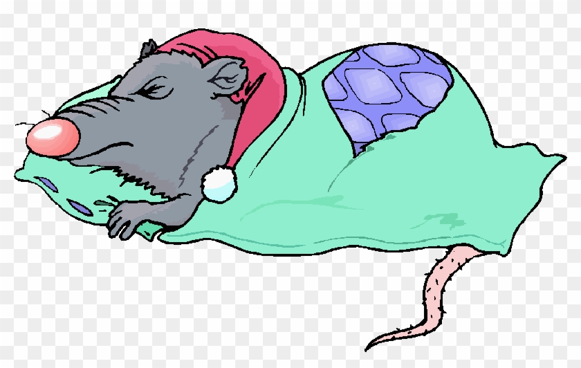 Royalty-free Tired Clipart, Illustrations, Vector Graphics - Mouse In Bed Cartoon #971699