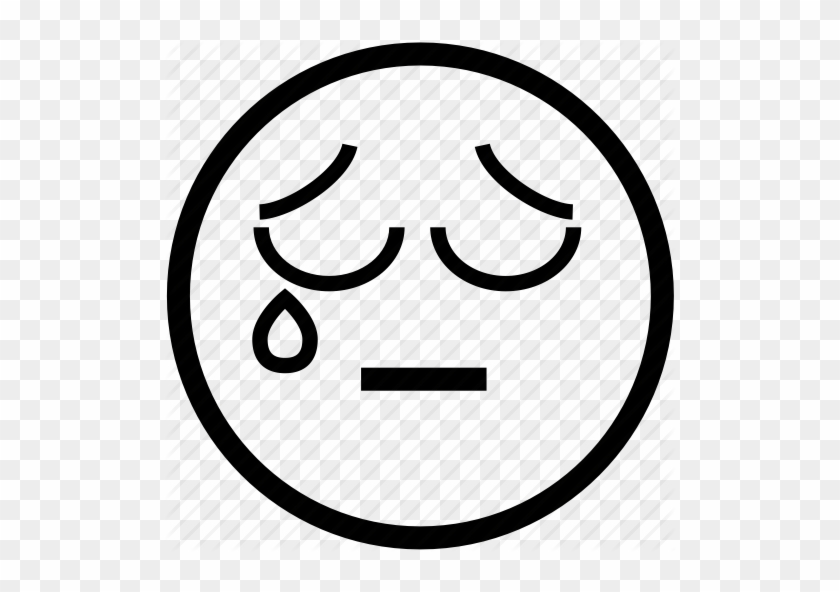 Tears Clipart Black And White - Confused Face Clipart #971733
