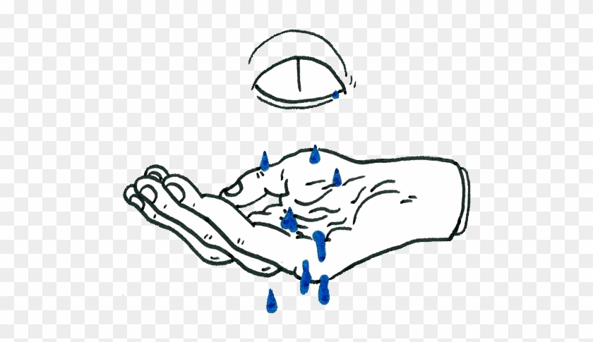 Cry Cartoon Blue - Crying Eye Transparent Gif #971756
