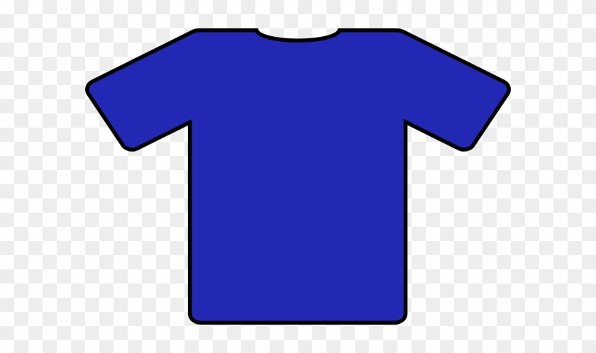 Dark Blue Plain Tshirt Clip Art At Clker - Active Shirt #971807