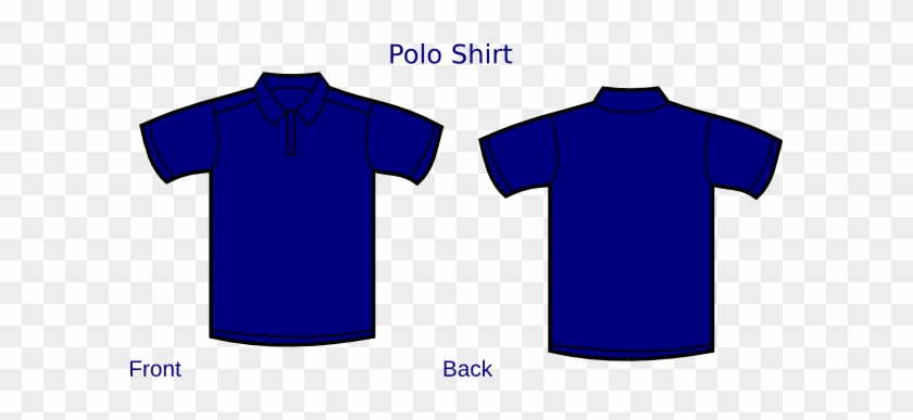 Dark Blue Polo Shirt Tempalte Svg Clip Arts 600 X 307 - Dark Blue Polo Shirt Template #971839