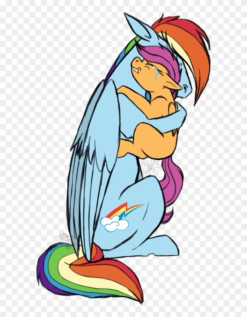 Phenoxfire, Crying, Cute, Hug, Rainbow Dash, Safe, - Cartoon #971886