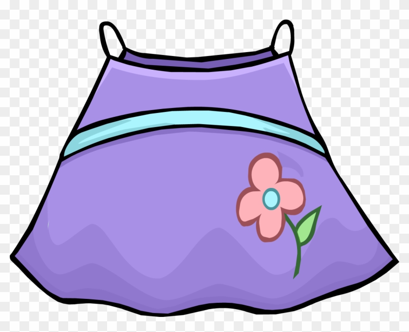 Purple Spring Dress Clothing Icon Id 4189 - Club Penguin Rare Clothes #971911