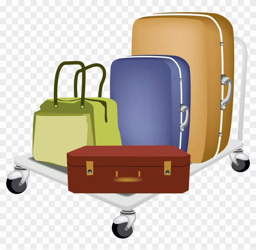 Baggage Cart Travel Suitcase Hand Luggage - Baggage #972005