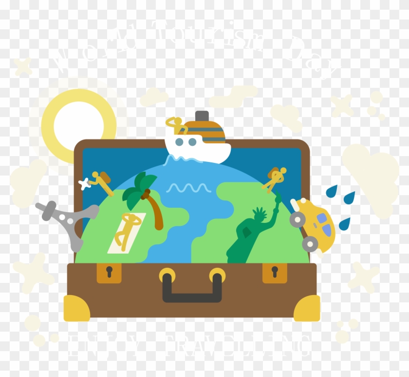 Travel Suitcase Baggage Illustration - Tourism #972034