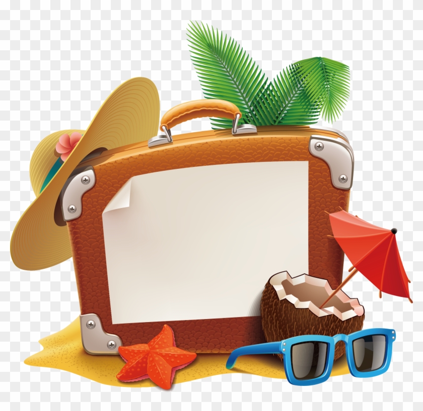 Travel Icon - Suitcase - Cartoon Travel Icons Png #972043