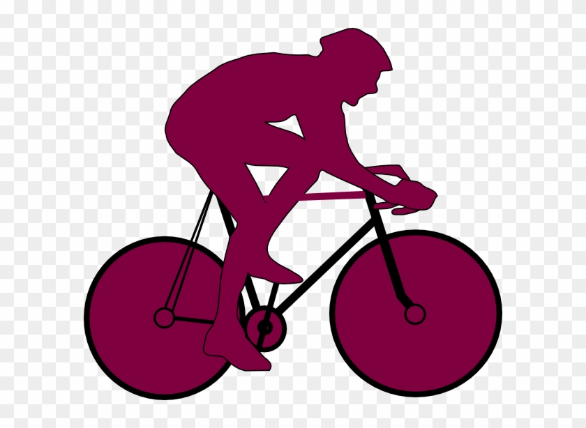 This Free Clip Arts Design Of Purple Cyclist Icon - Cycling #972150