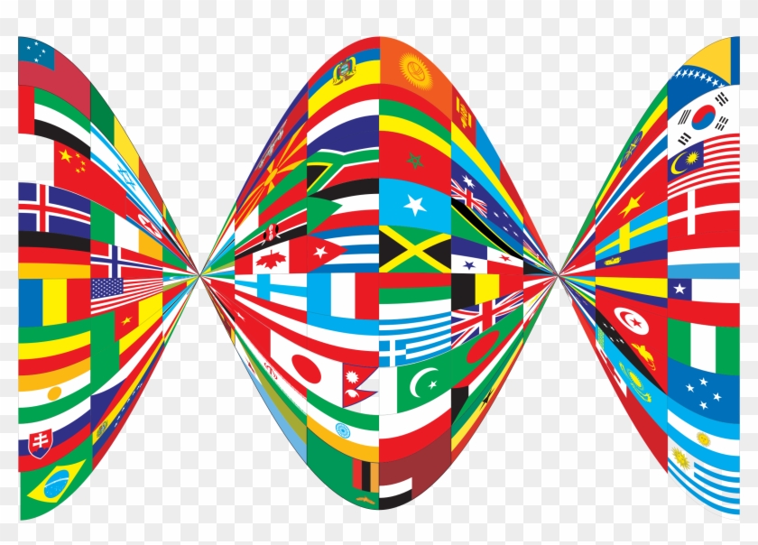 World Flags Twist - Flags Of The World Png #972225