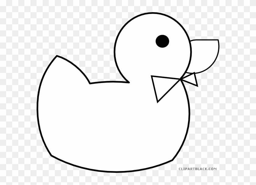 Duck Outline Animal Free Black White Clipart Images - Clip Art #972265