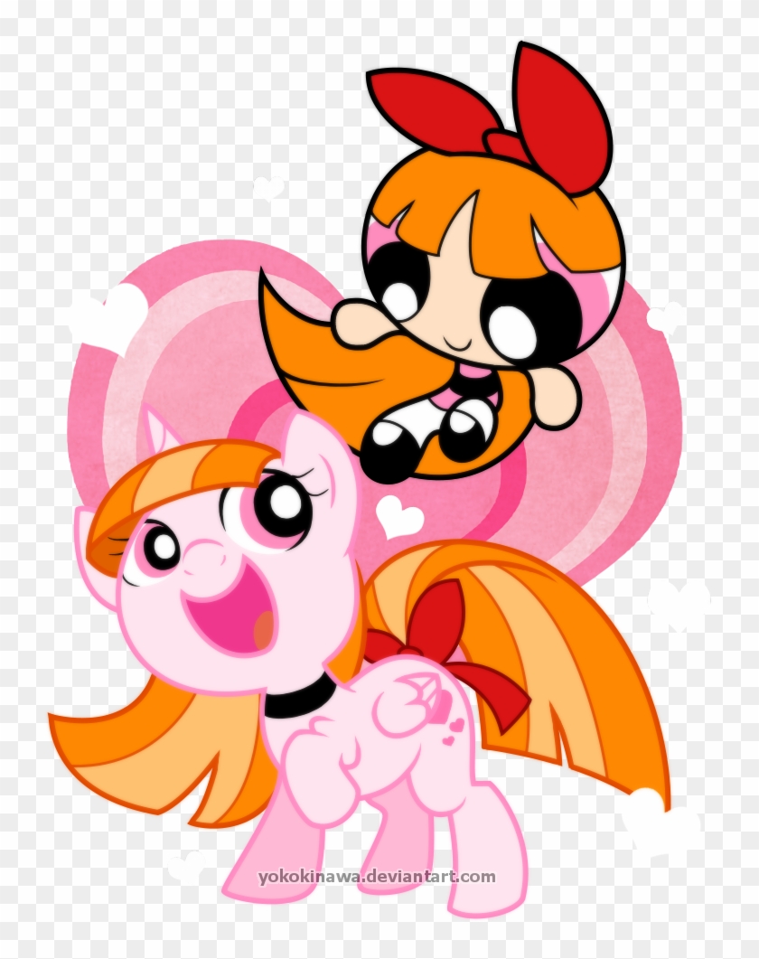 Yokokinawa, Blossom , Crossover, Human Ponidox, Ponified, - Powerpuff Girls And The Rowdyruff Boys #972314