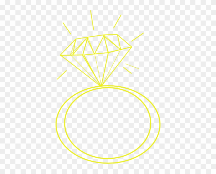 Diamond Ring Yellow Clip Art - Copper And Kings #972427