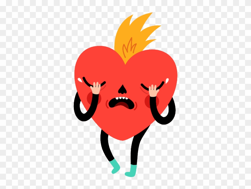 Cartoon Picture Of A Heart - Sad Heart Gif #972516