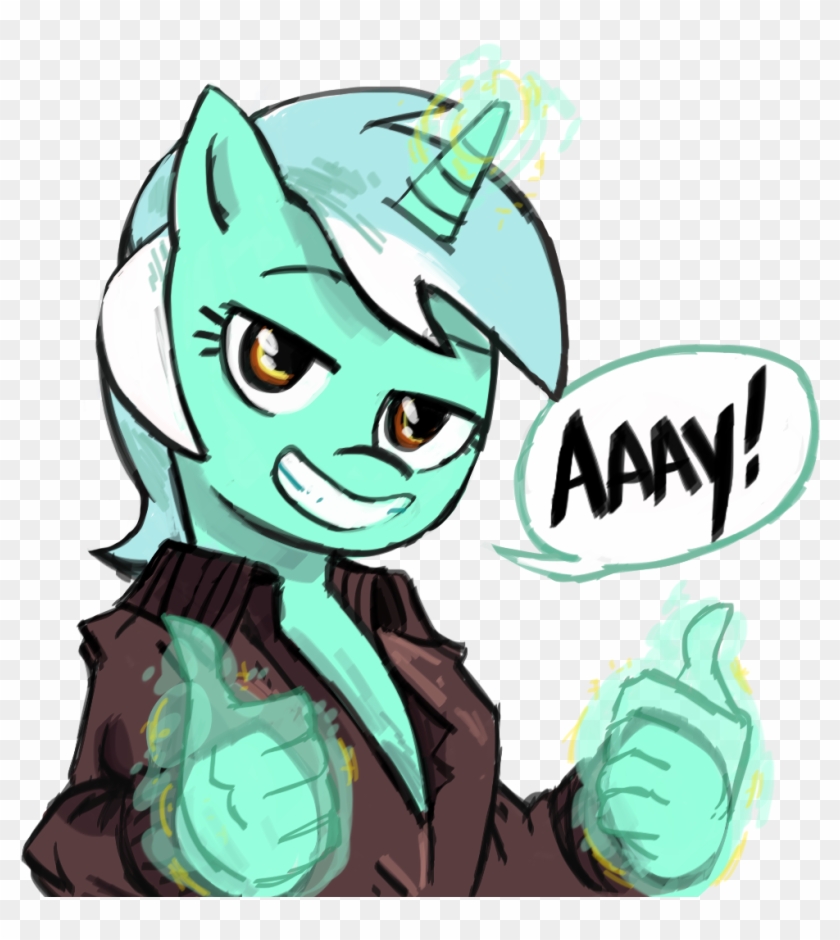 Herny, Clothes, Fonzie, Grin, Hand, Happy Days, Hologram, - Pony Thumbs Up #972555