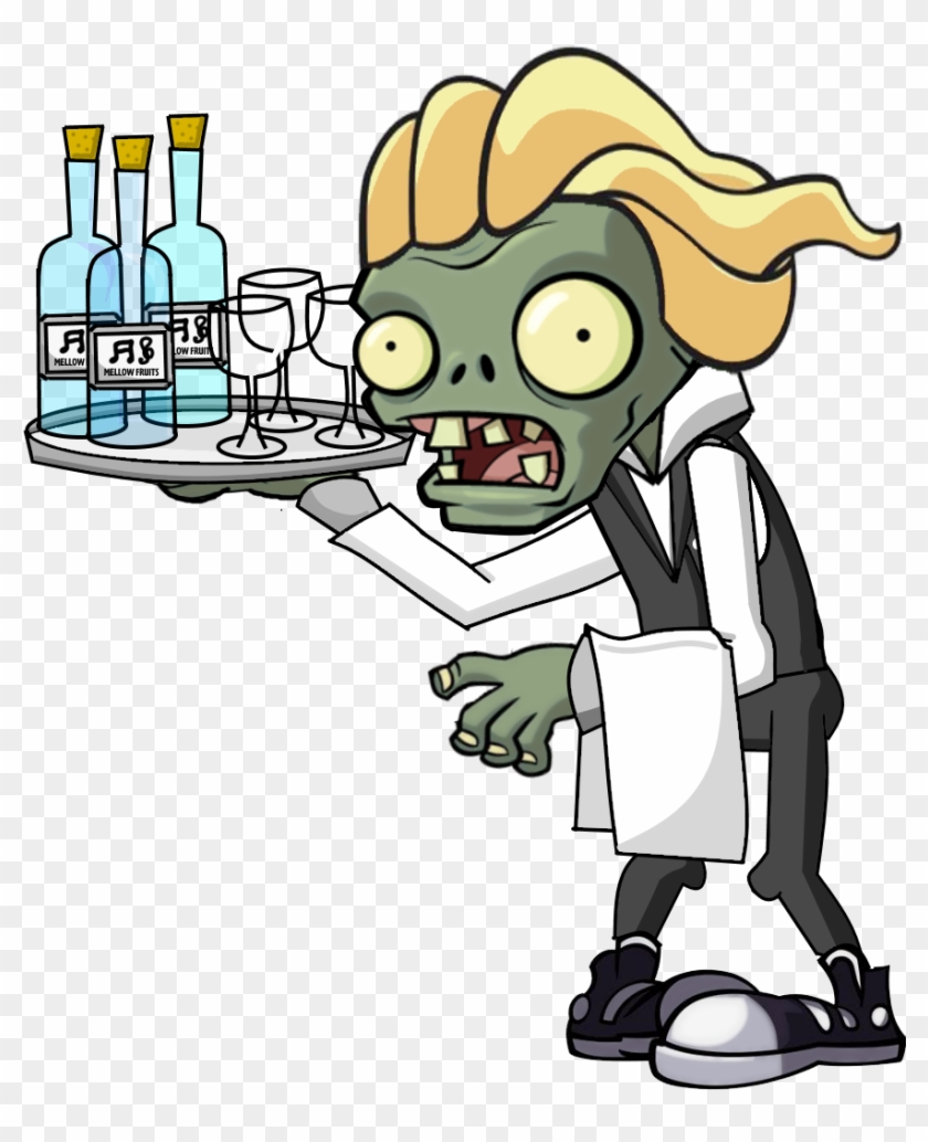 Waiter Zombie Hd - Plants Vs Zombies Characters #972649