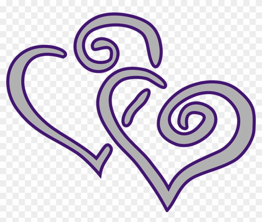 Collection Of Line Heart Cliparts - Happy Silver Wedding Anniversary #972650