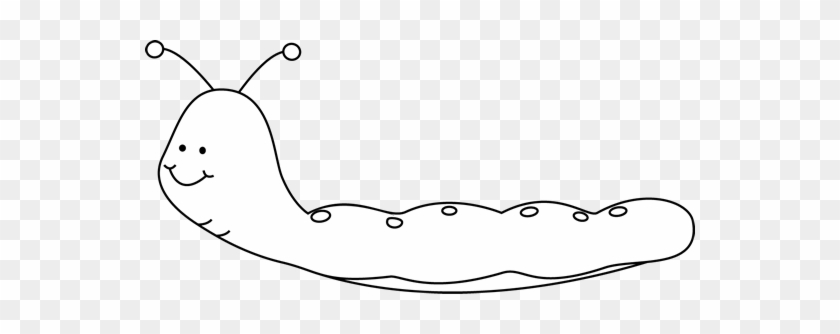 Black And White Happy Caterpillar - Caterpillar Cartoon Black And White Easy #972664