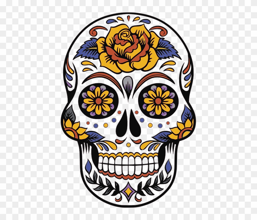 Your Presence As A Wamm Member Is Requested On Halloween, - Sugar Skull Clip Art #972757