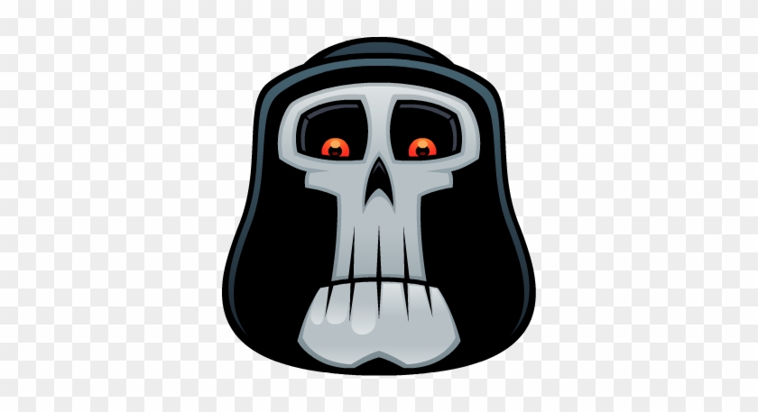 Skull Stickers Messages Sticker-4 - Grim Reaper Cartoon #972764